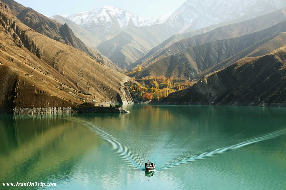 Chalus Road in Iran - Chaloos Road of Iran - Amir Kabir Lake in Iran