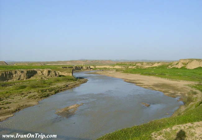 Atrek River in Iran
