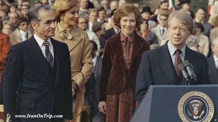 Shah Mohammad Reza Pahlavi and President Jimmy Carter