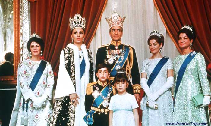 Mohammed Reza Pahlavi and his wife