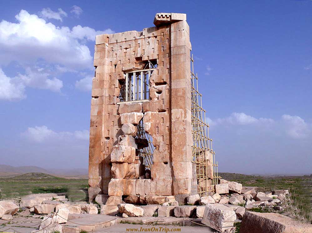 Old Achaemenian temple at Pasargades