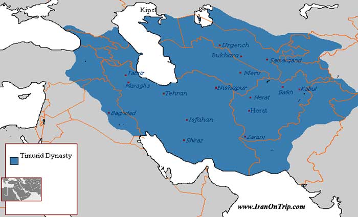 The Timurid Empire in 1405