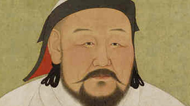 Portrait of Kublai Khan during the Yuan era