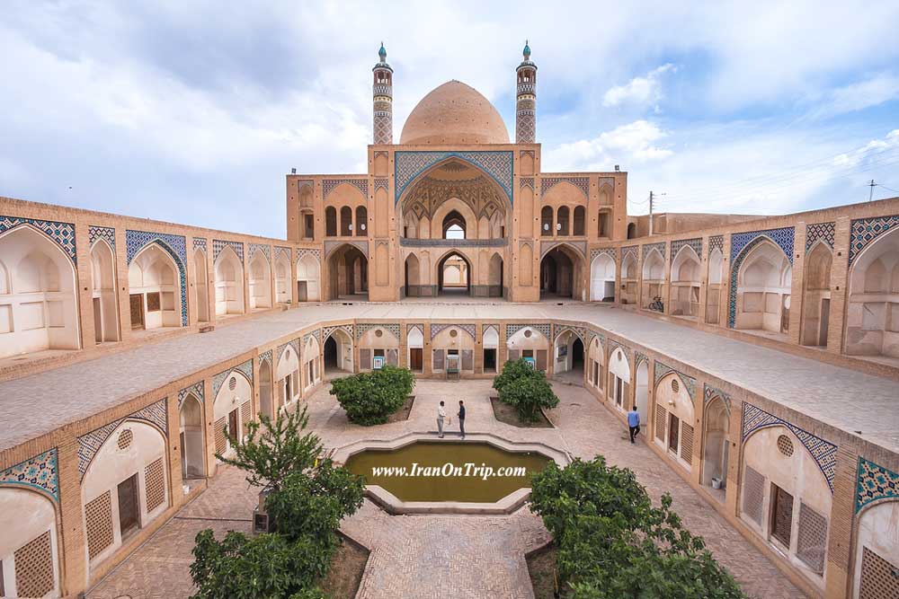 Historical Agha Bozorg Mosque in Kashan Iran