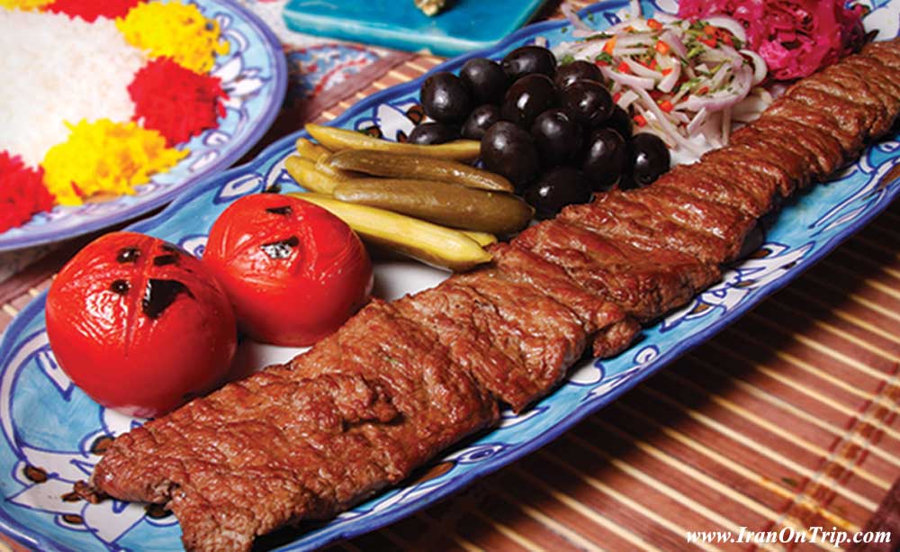 Kabab-e barg - Lamb Fillet Kebab - Persian Food - Persian Cuisine