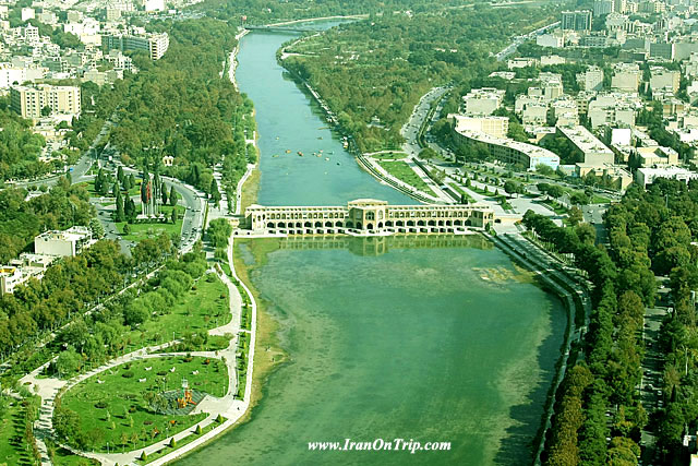 ZayandehRud River in Isfahan Iran